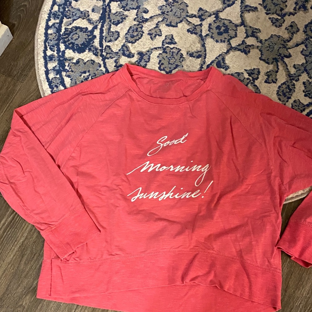 GAP Love By Gap Coral Pink Pullover; size Large
